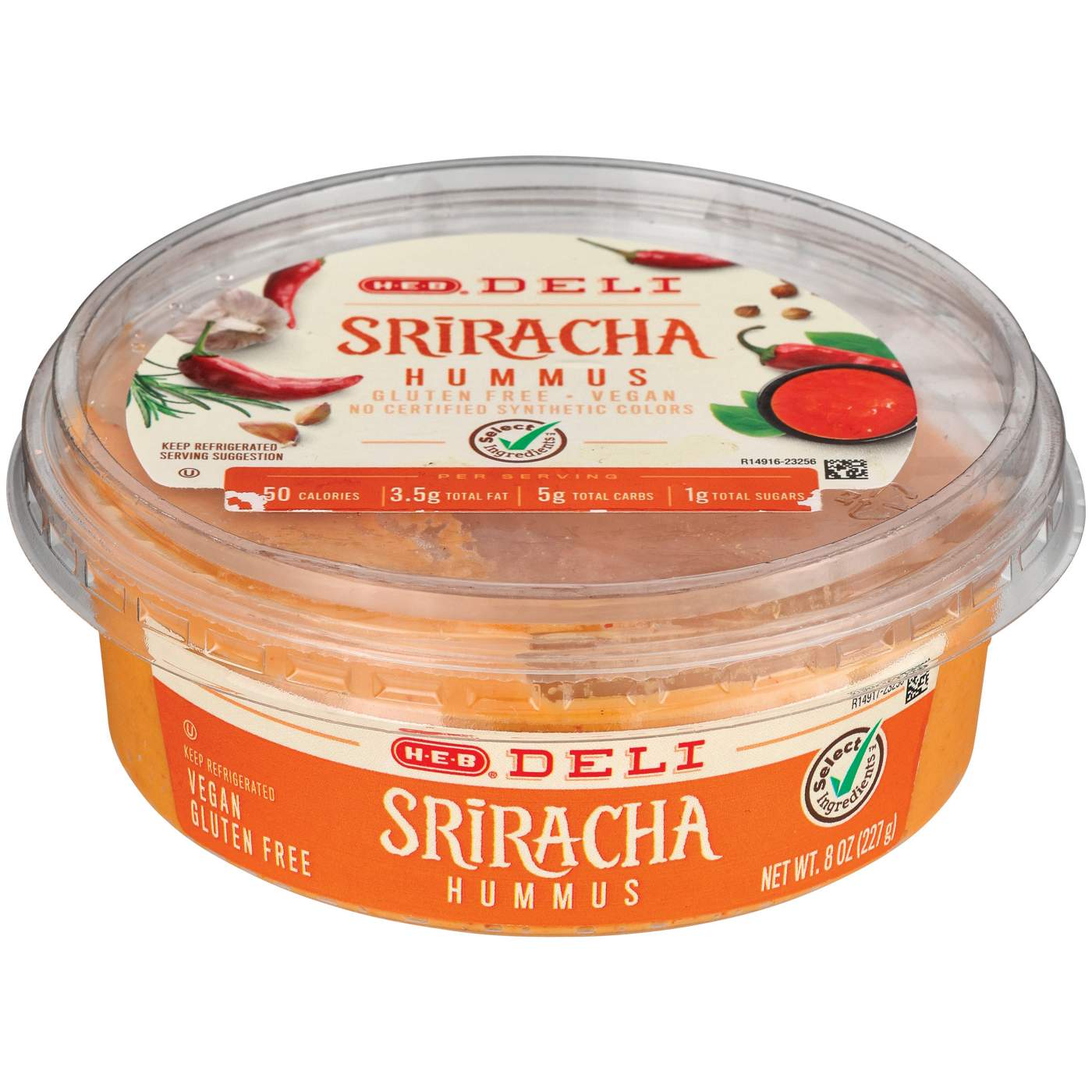 H-E-B Deli Sriracha Hummus; image 3 of 3