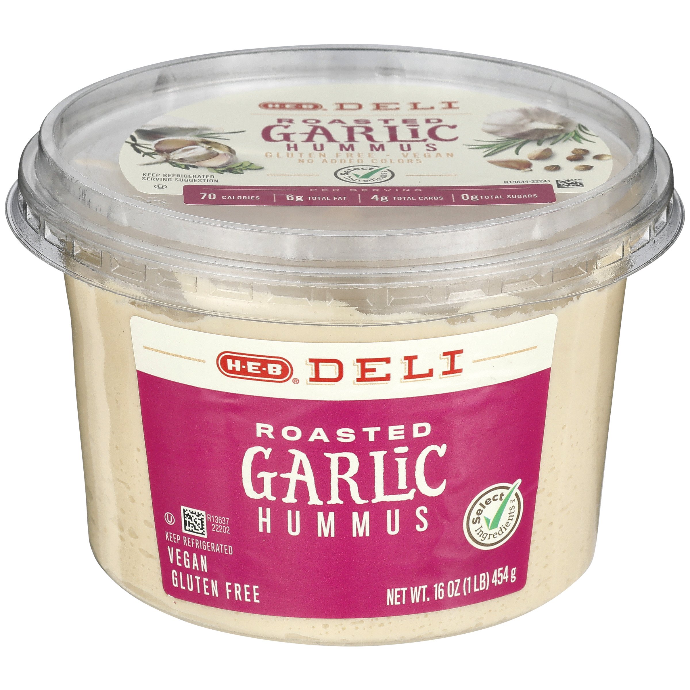 HEB Deli Roasted Garlic Hummus Shop Dip at HEB