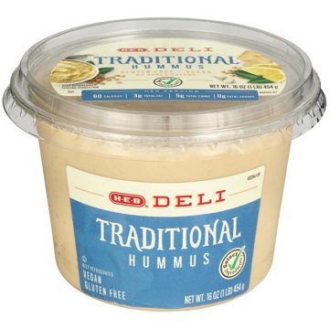 H-E-B Deli Traditional Hummus, 16 oz