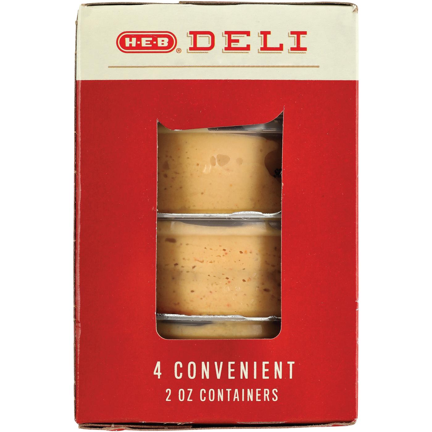 H-E-B Deli Snack Pack - Roasted Red Pepper Hummus; image 2 of 2