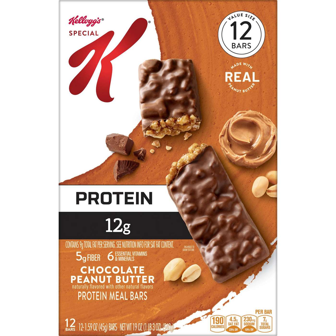 Kellogg's Special K 12g Protein Meal Bars - Chocolate Peanut Butter; image 5 of 5