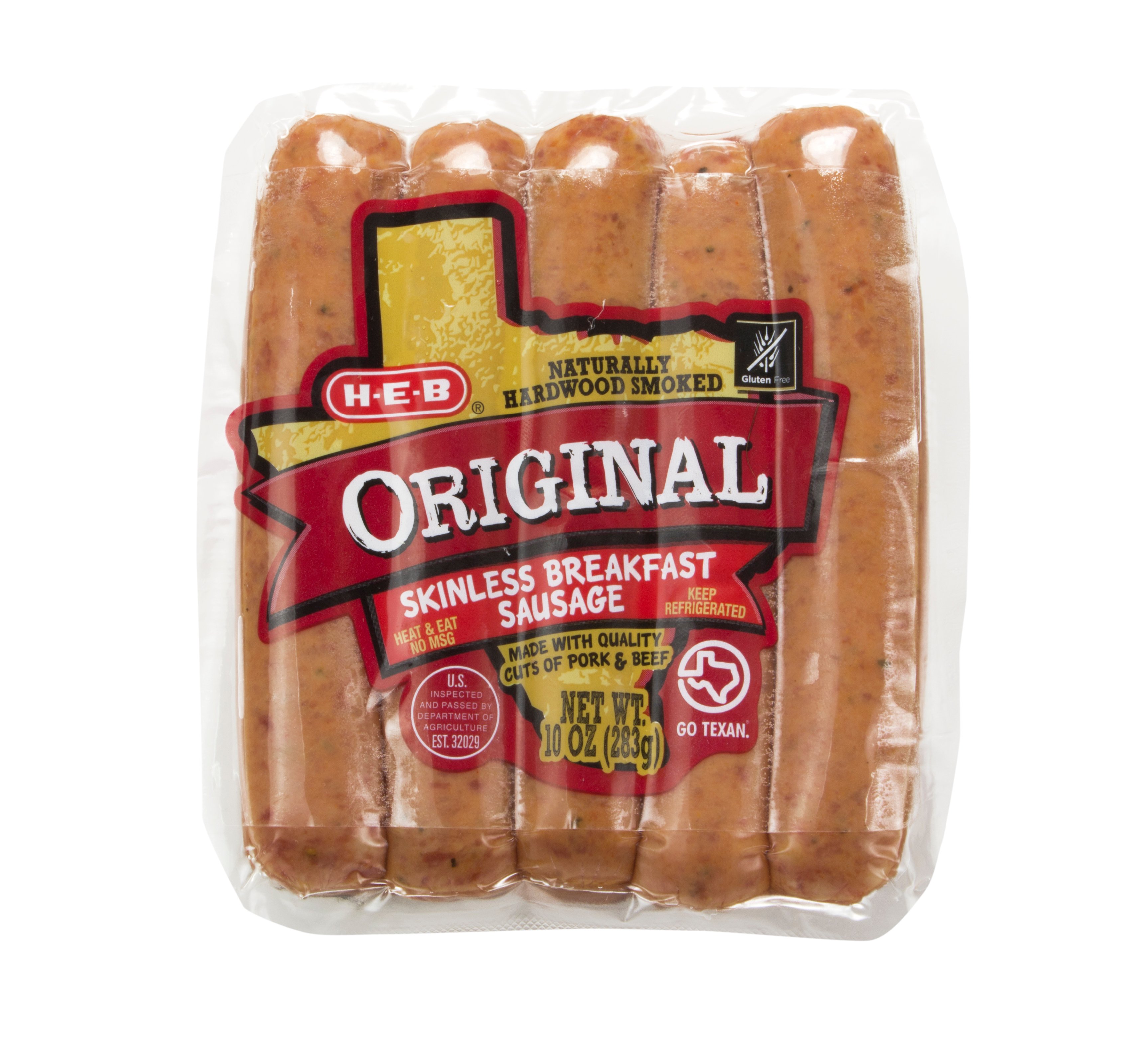 HEB Original Skinless Breakfast Sausage Shop Sausage at HEB