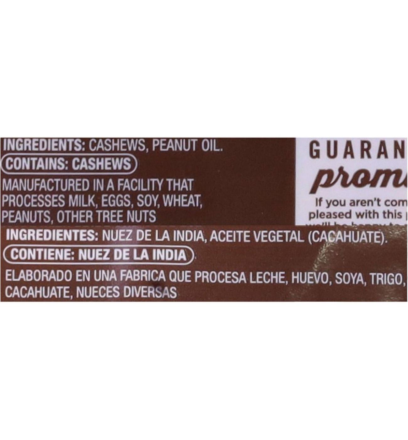 H-E-B Cashew Grande Unsalted Roasted Whole Cashews; image 3 of 5