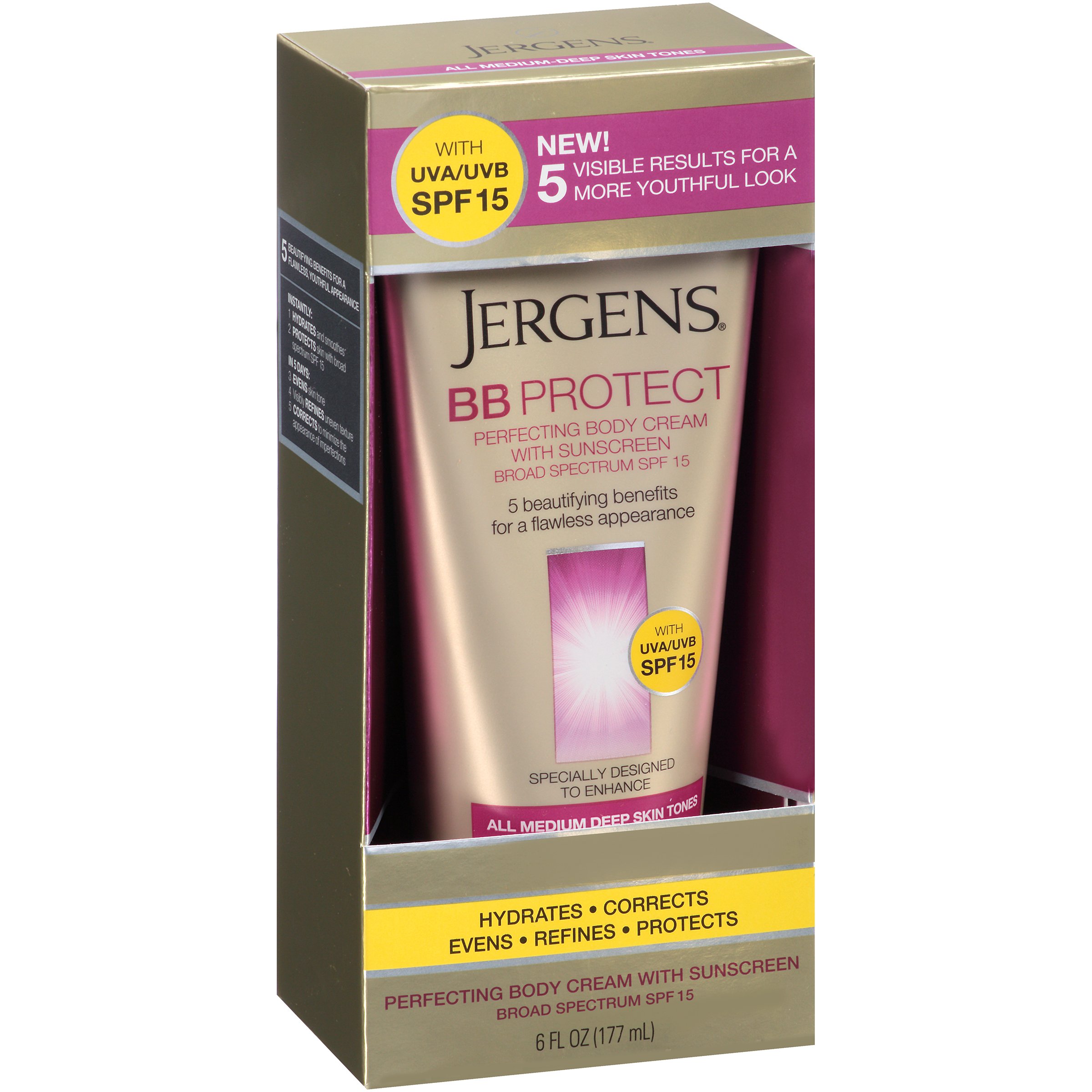 Jergens BB Protect Perfecting Body Cream SPF 15 Deep Tones Shop Body