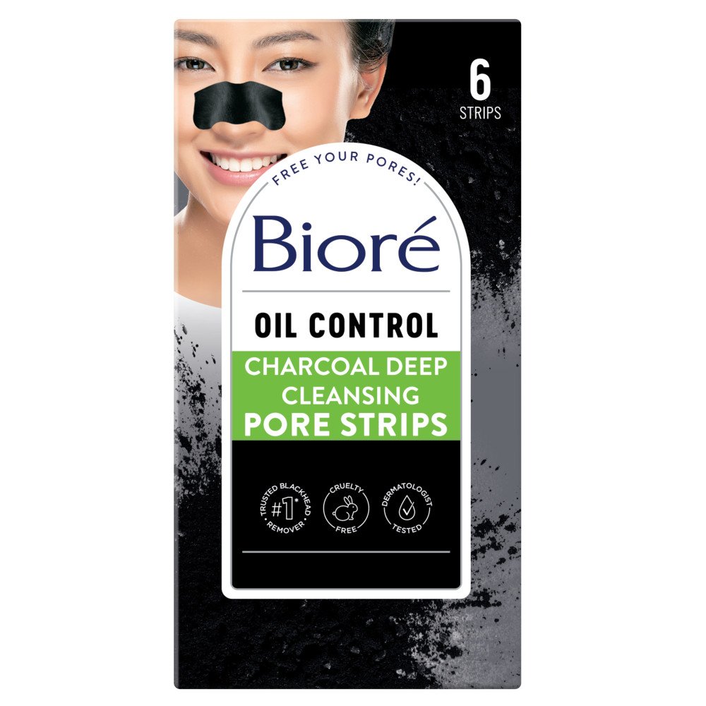 Bioré Oil Control Charcoal Deep Cleansing Pore Strips Shop Facial