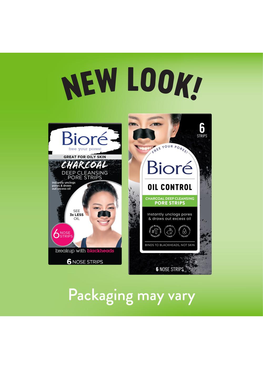 Bioré Oil Control Charcoal Deep Cleansing Pore Strips; image 2 of 11