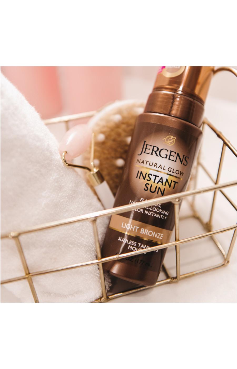Jergens Natural Glow Instant Sun Light Bronze Tanning Mousse; image 10 of 10