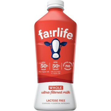 Fairlife Lactose Free Whole Ultra-Filtered Milk, 52 oz