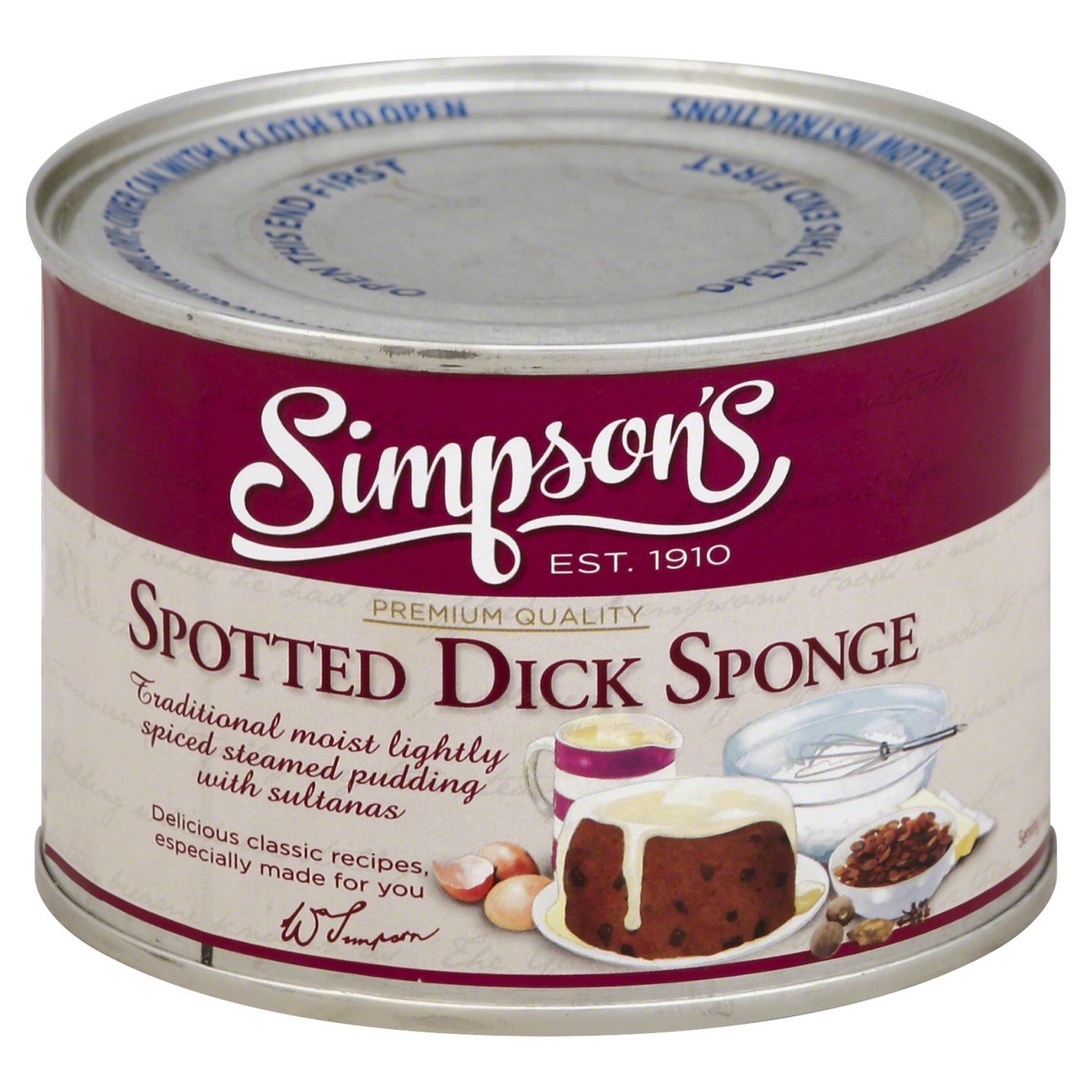 Simpsons Spotted Dick Sponge Shop Cakes At H E B
