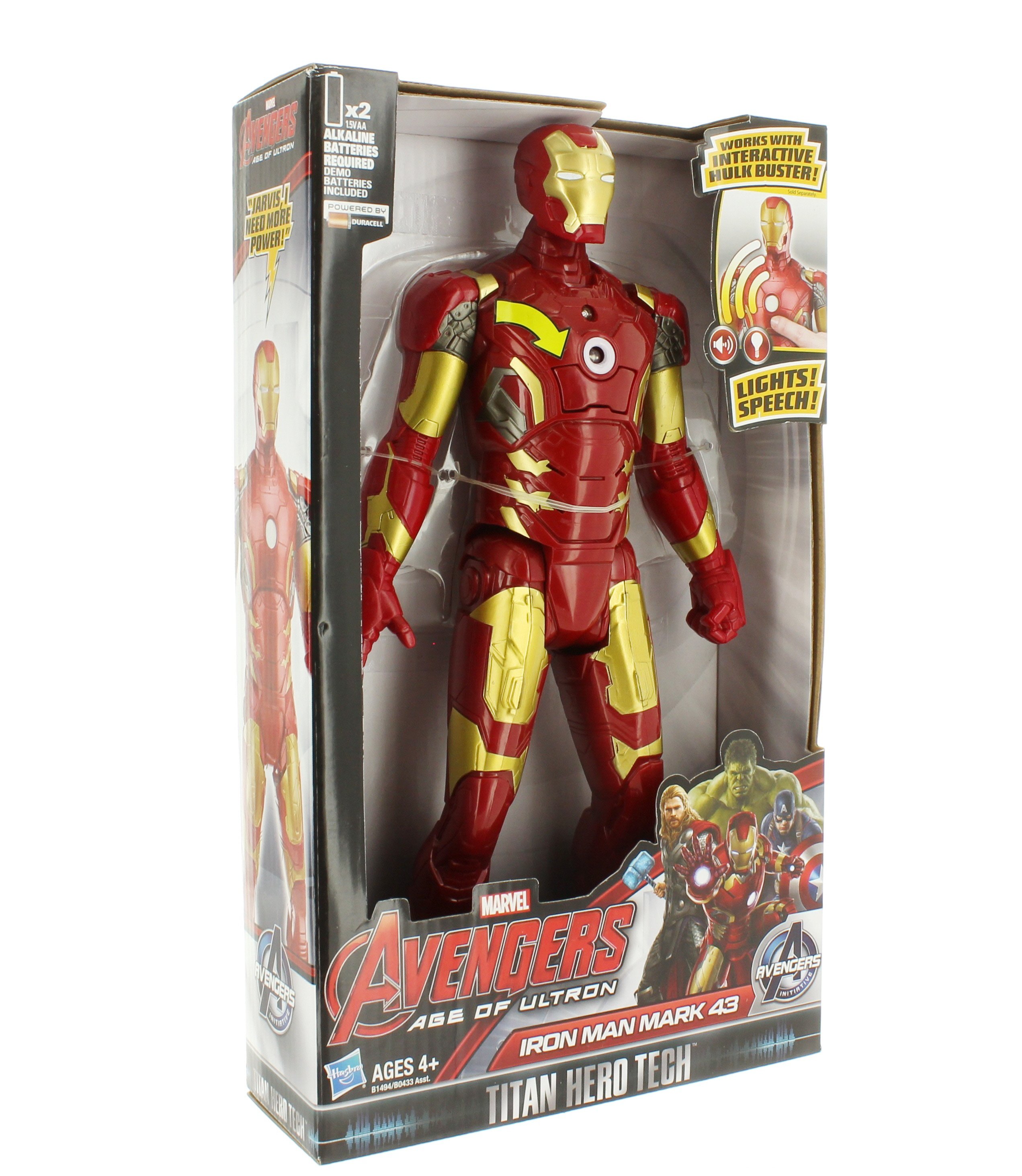 marvel avengers age of ultron interactive hulk buster action figure