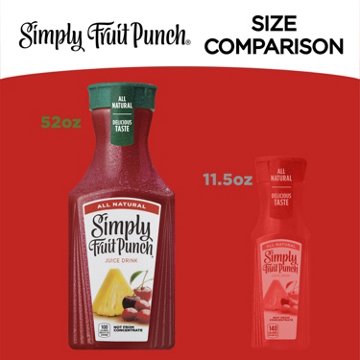 Simply Fruit Punch Juice Drink, 52 oz