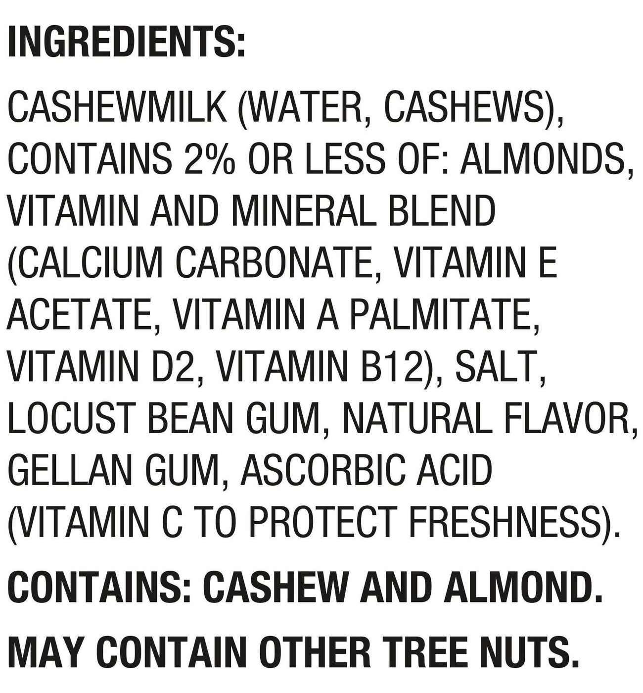 Silk Unsweetened Cashew Milk; image 5 of 9