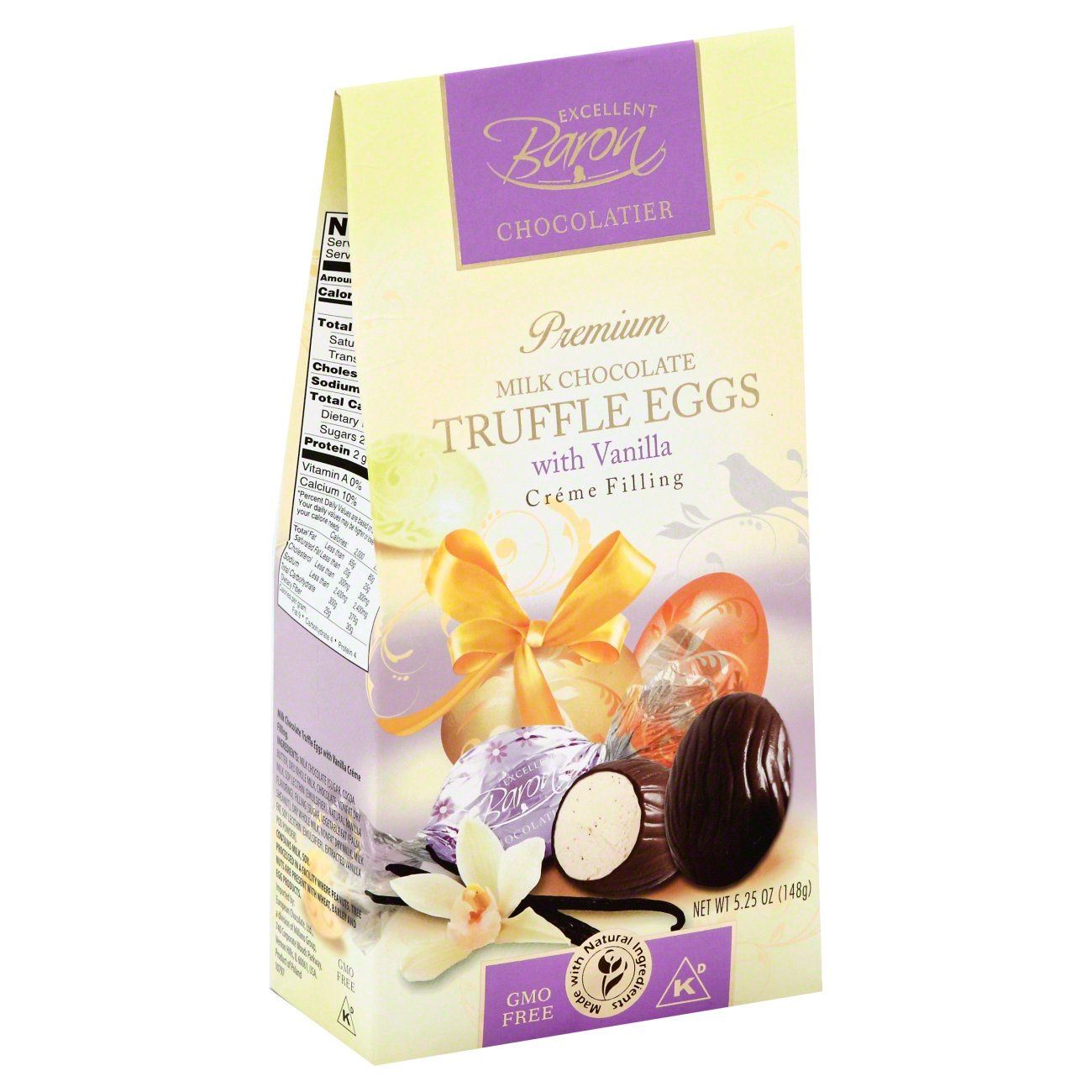 Excellent Baron Chocolatier Milk Chocolate Truffle Eggs With Vanilla ...