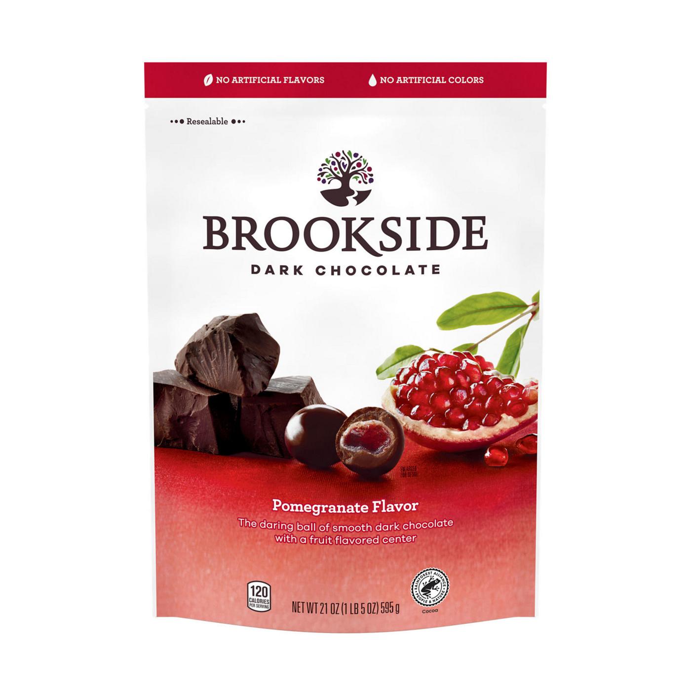 Brookside Dark Chocolate Pomegranate Flavored Snacking Chocolate Bag; image 1 of 4