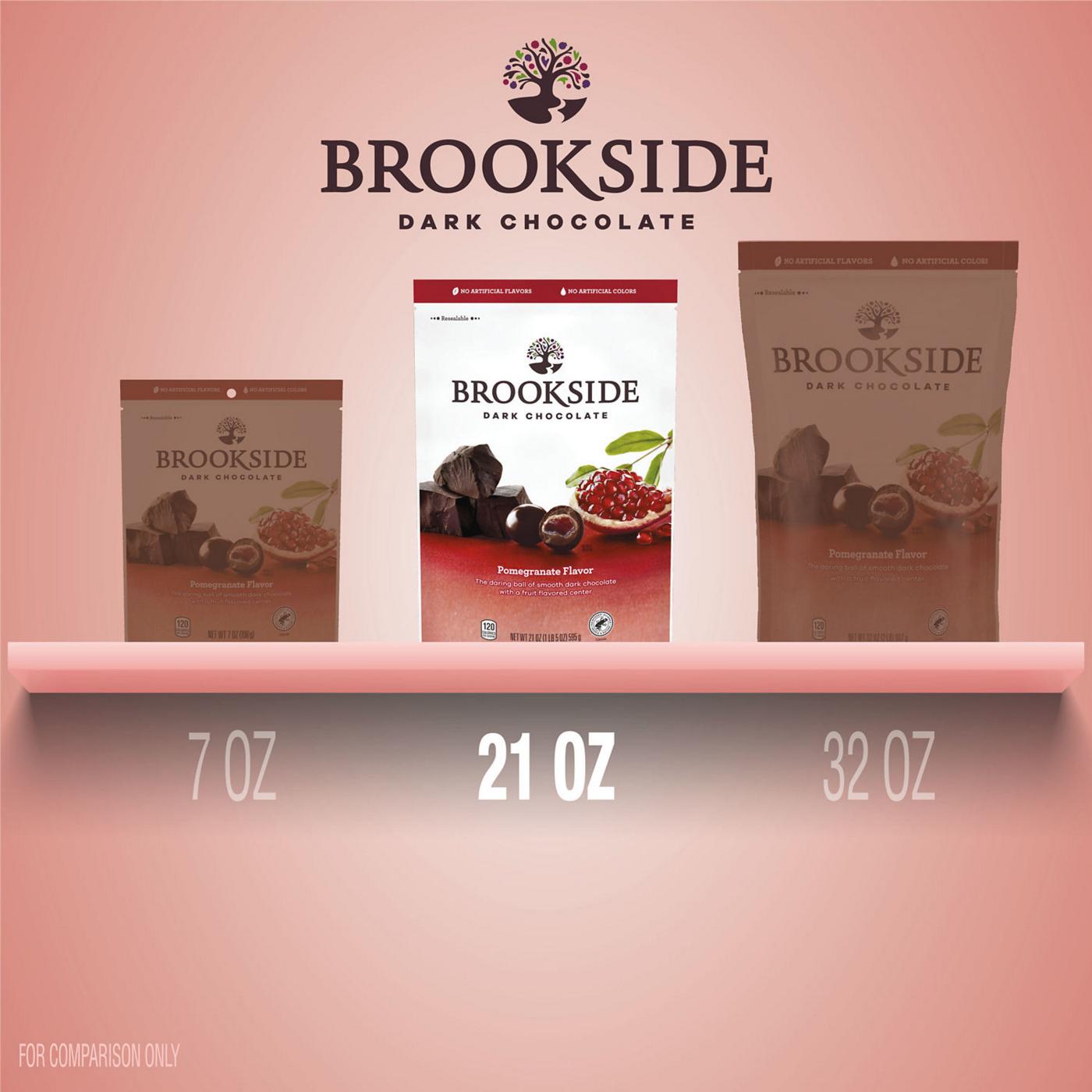 Brookside Dark Chocolate Pomegranate Flavored Snacking Chocolate Bag; image 3 of 4