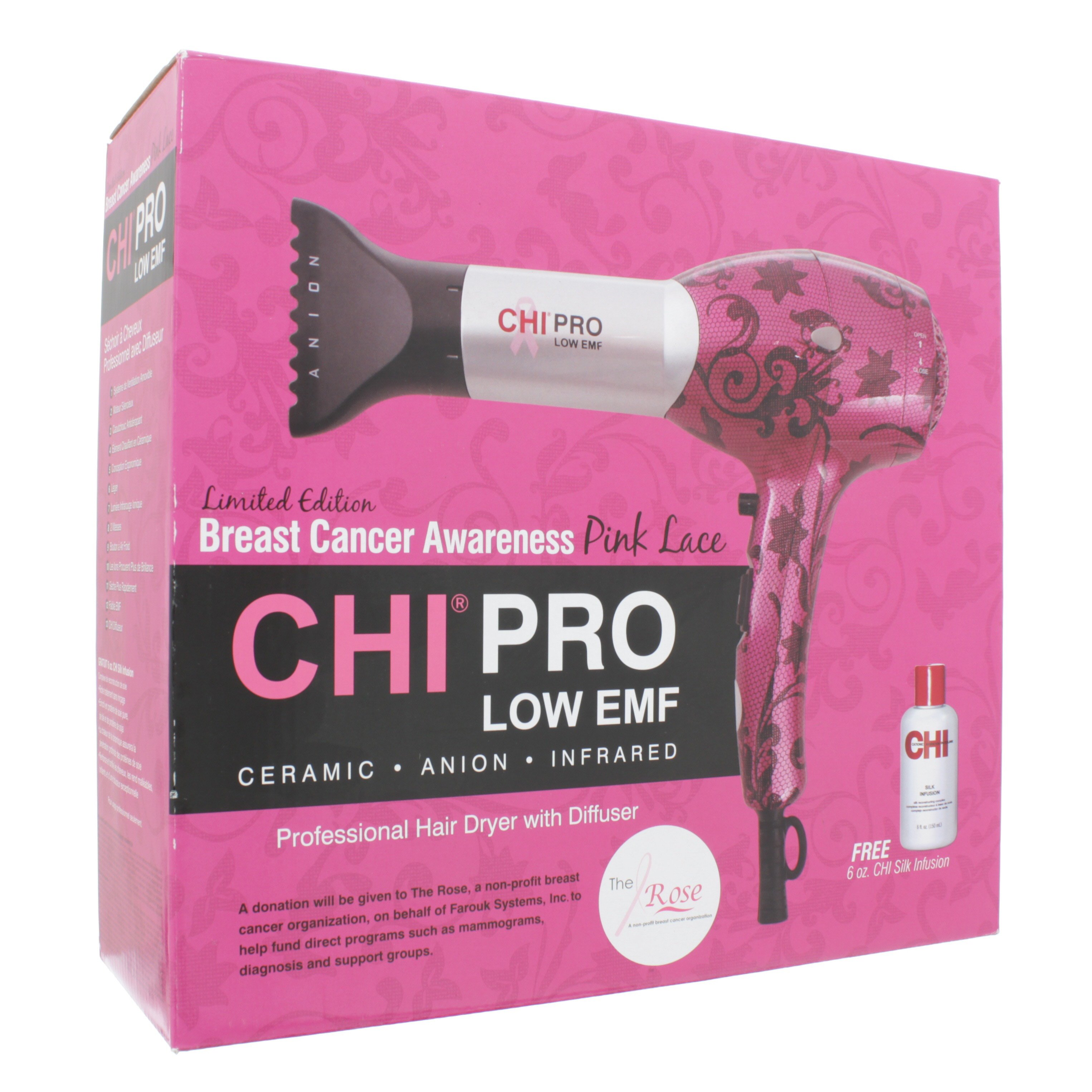 Pink chi outlet hair dryer