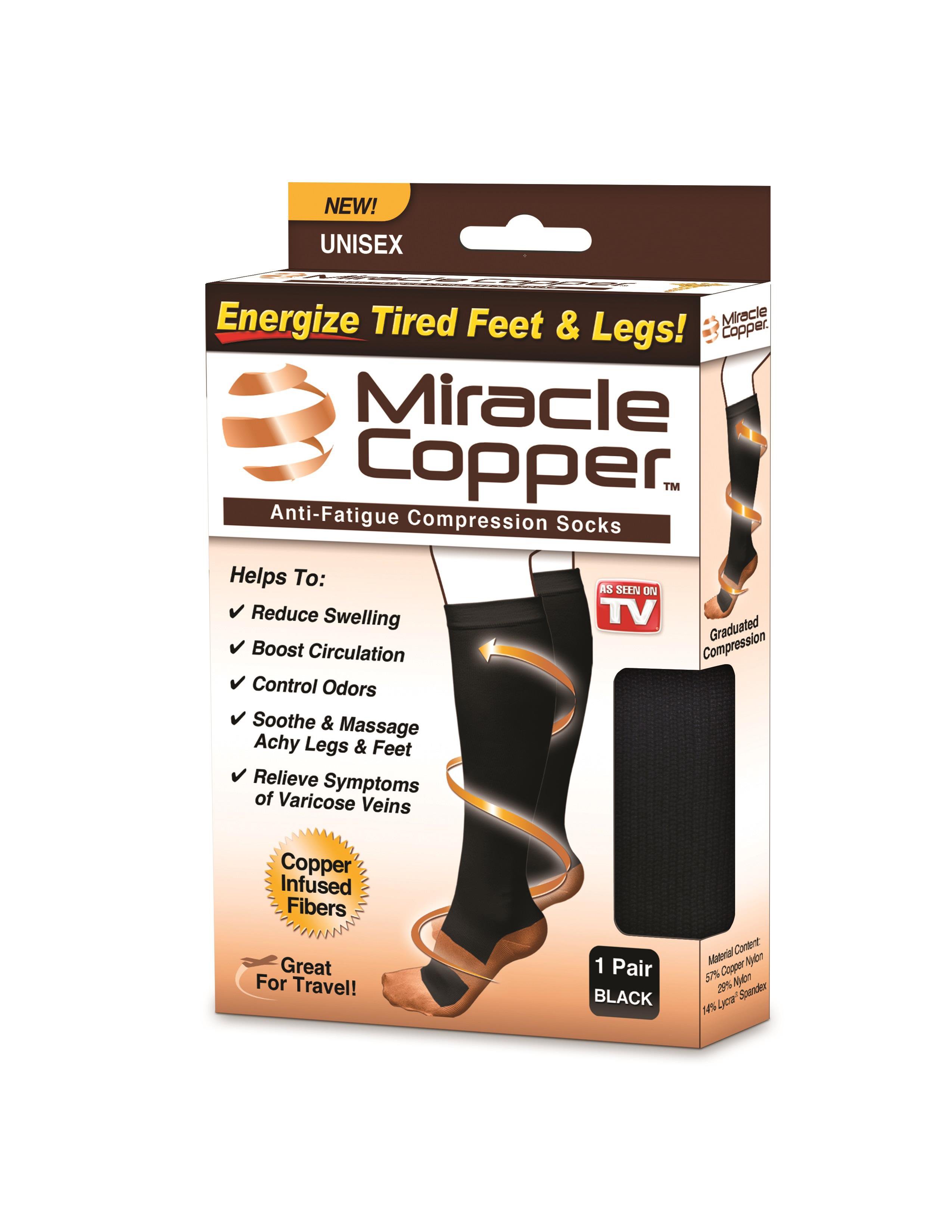 As Seen On TV Miracle Copper Compression Sock Large/xl Shop As Seen
