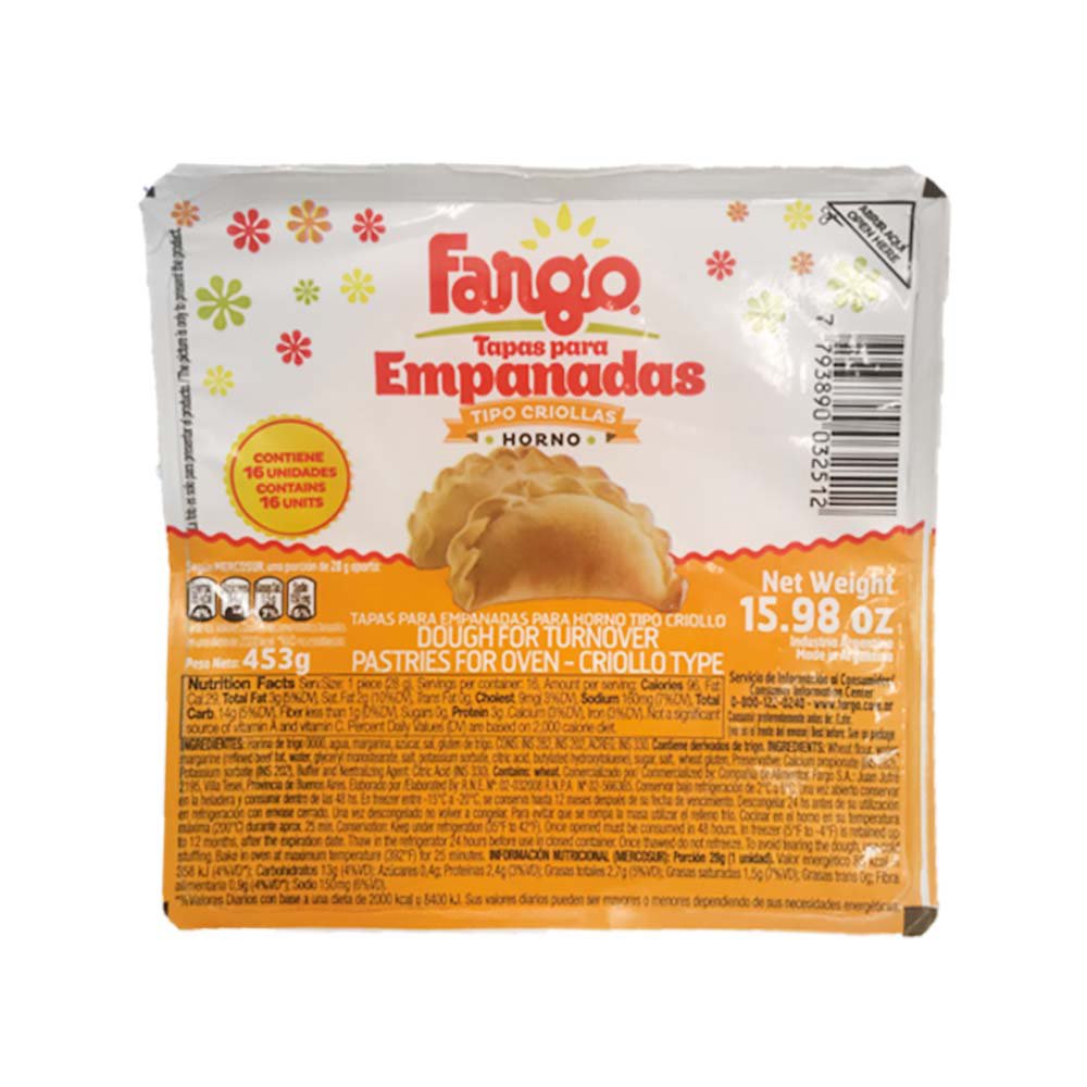 Fargo Tapas Para Empanadas Criollas Horno Shop Appetizers at HEB