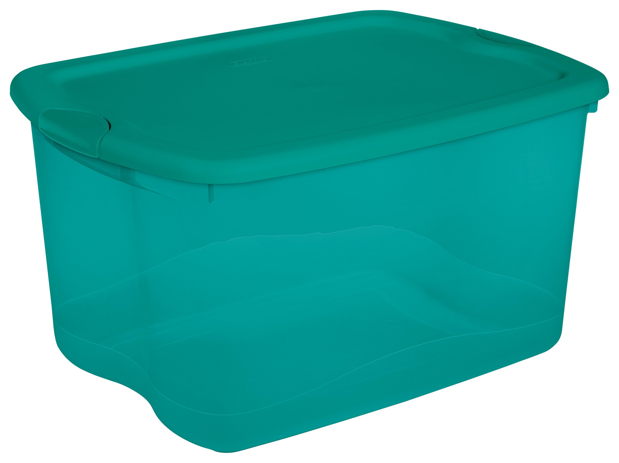 Sterilite 66 Quart Latch Box Teal Base Turquoise Green Lid