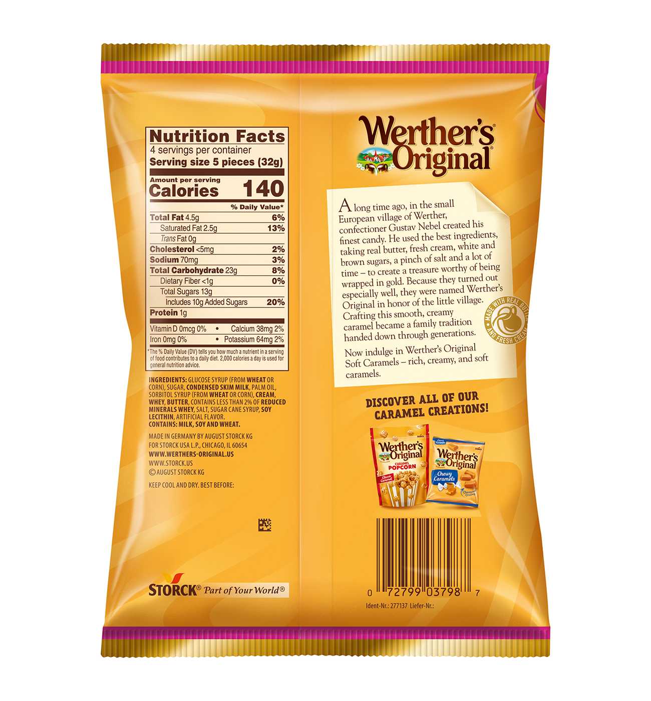 Werther's Original Soft Caramel Candy; image 2 of 6