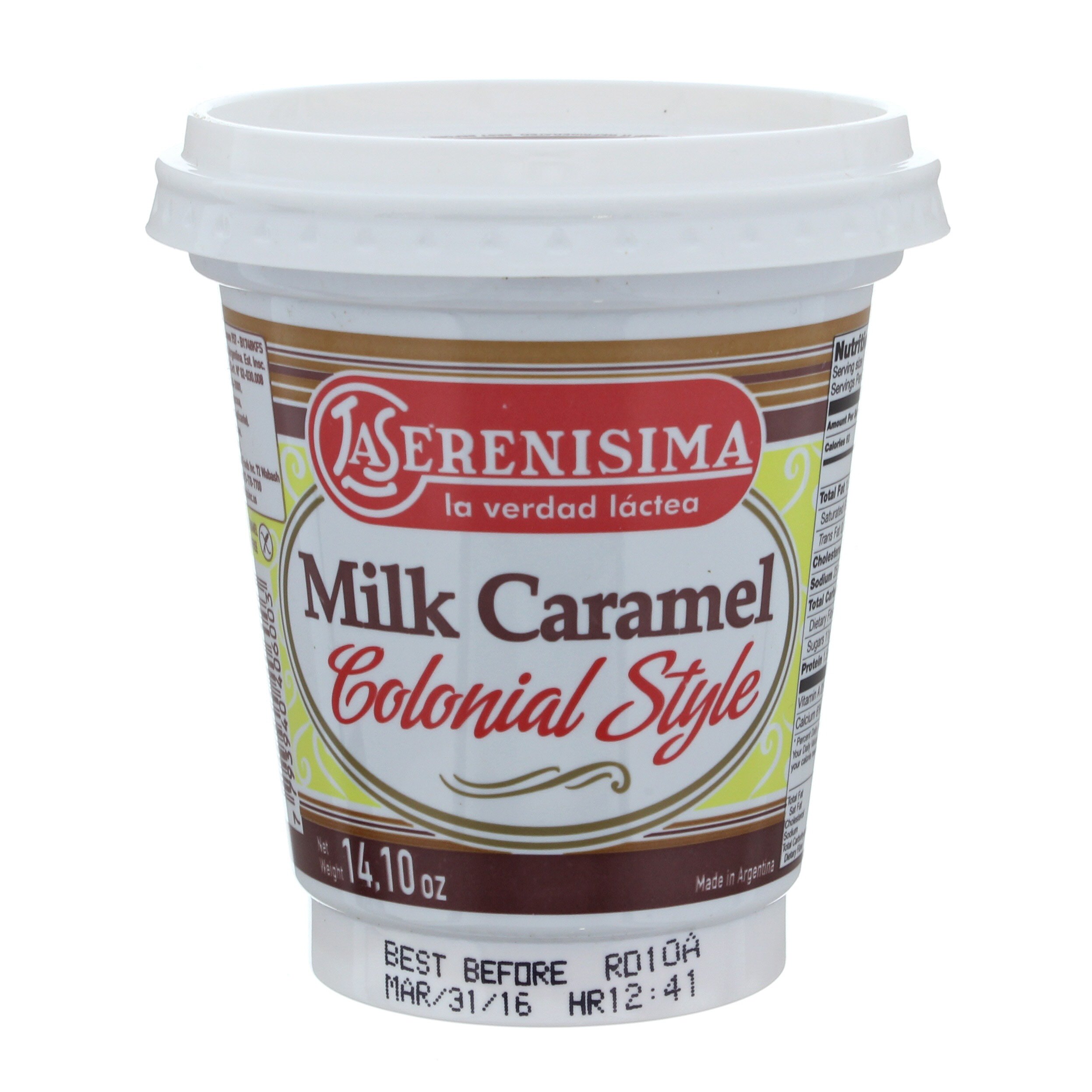 La Serenisima Milk Caramel Colonial Style Spread Shop Mayonnaise