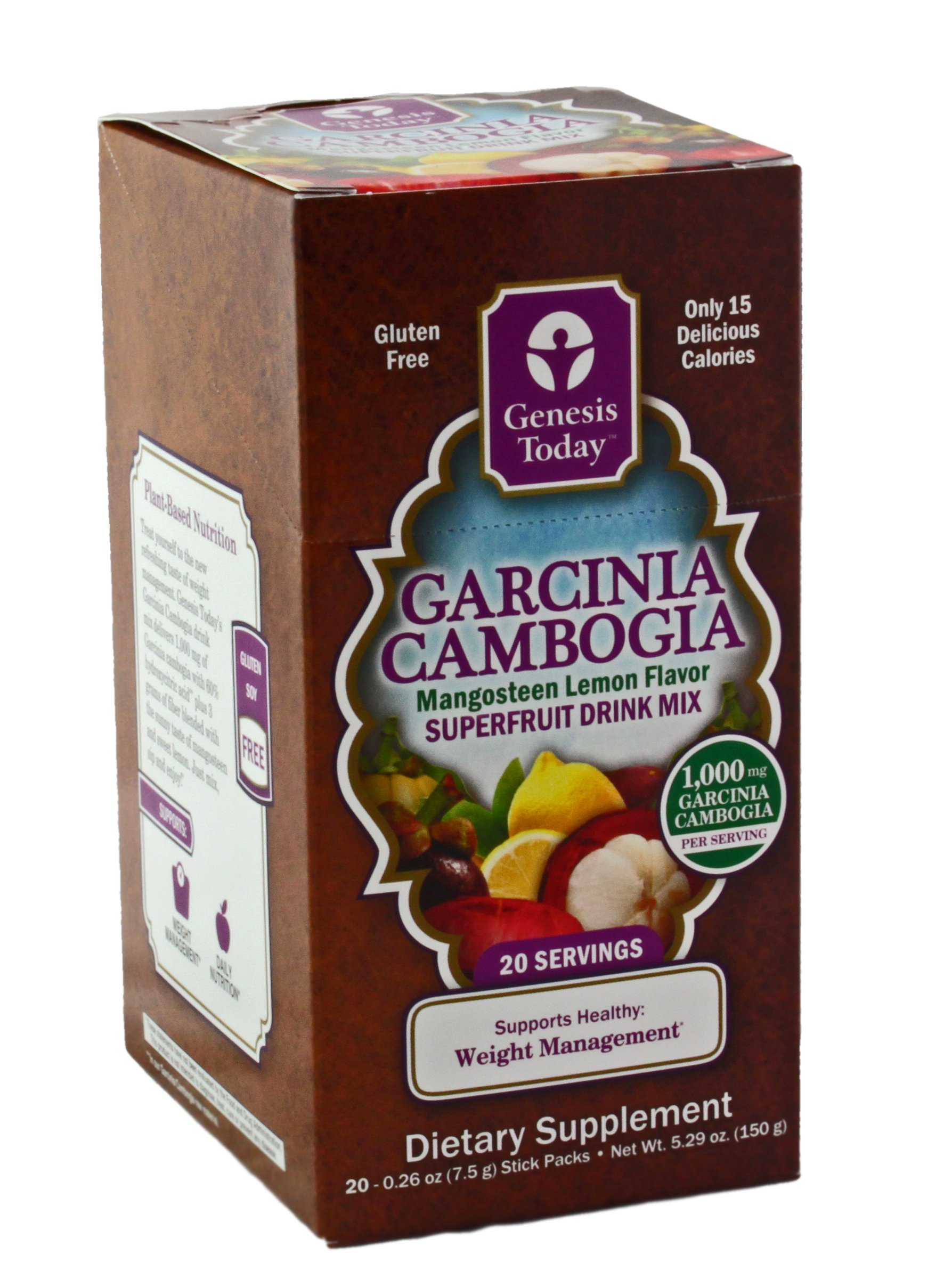 Genesis Today Garcinia Cambogia Drink Mix, Mangosteen Lemon - Shop