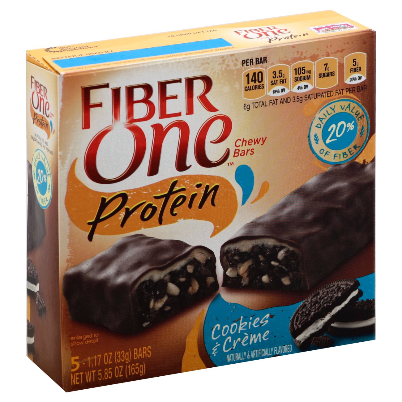 Fiber One Protein Cookies and Cream Chewy Bars Shop Granola & Snack