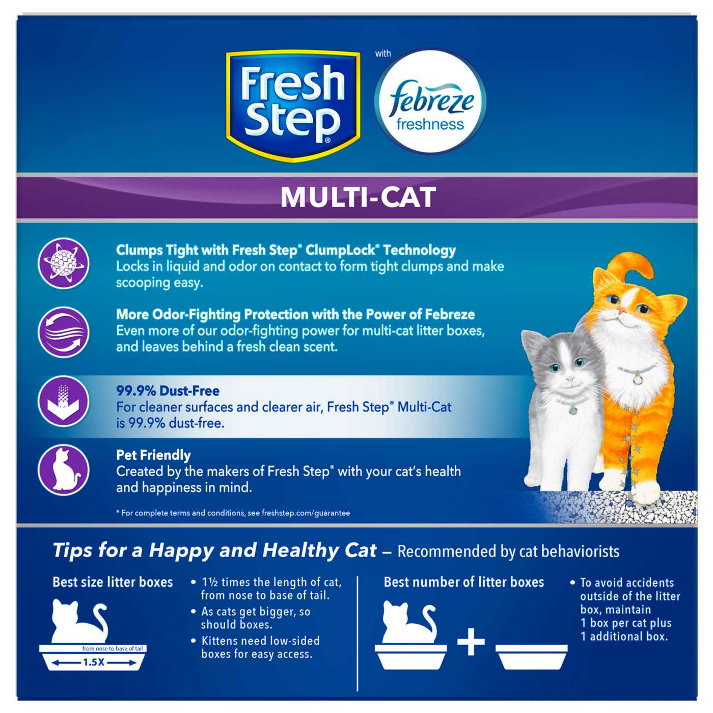 Fresh Step Odor Shield Multi Cat Clumping Litter with Febreze Freshness; image 6 of 10