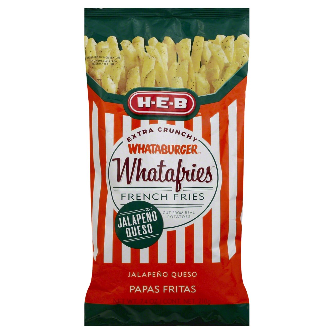 HEB Whataburger Whatafries French Fries, Jalapeno Queso Shop Chips