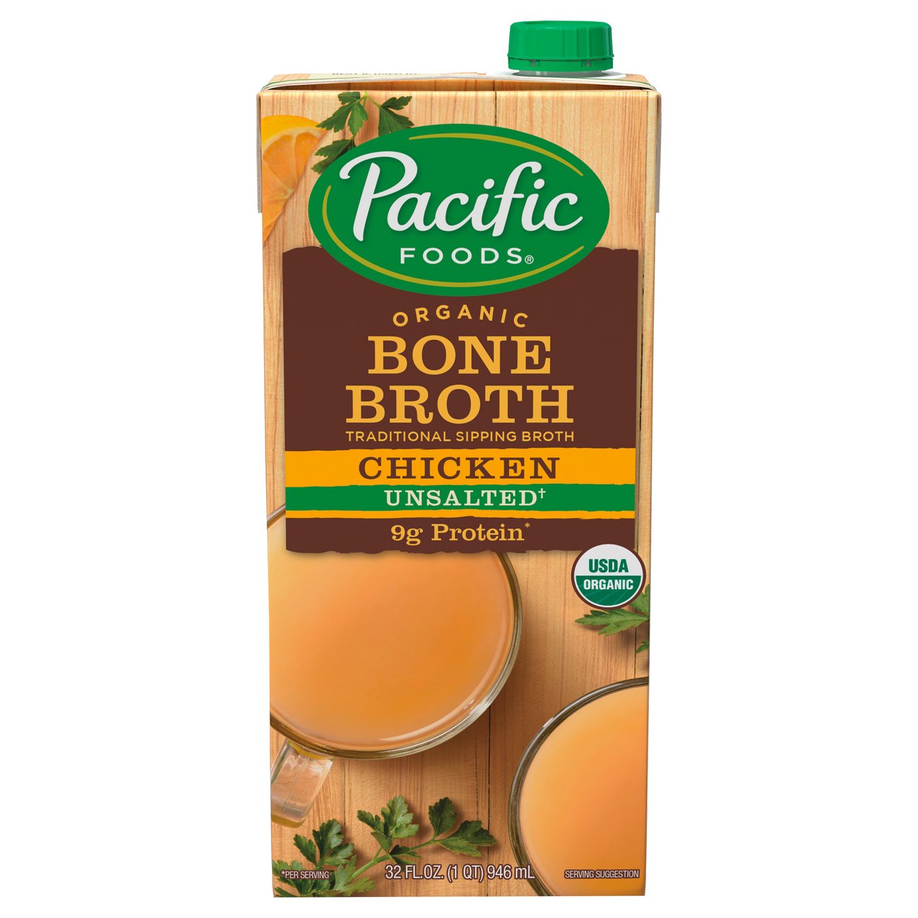 Pacific Foods Organic Unsalted Chicken Bone Broth