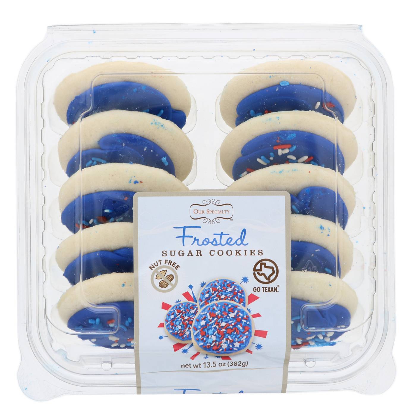 Rich's Patriotic Blue Frosted Cookies; image 1 of 2