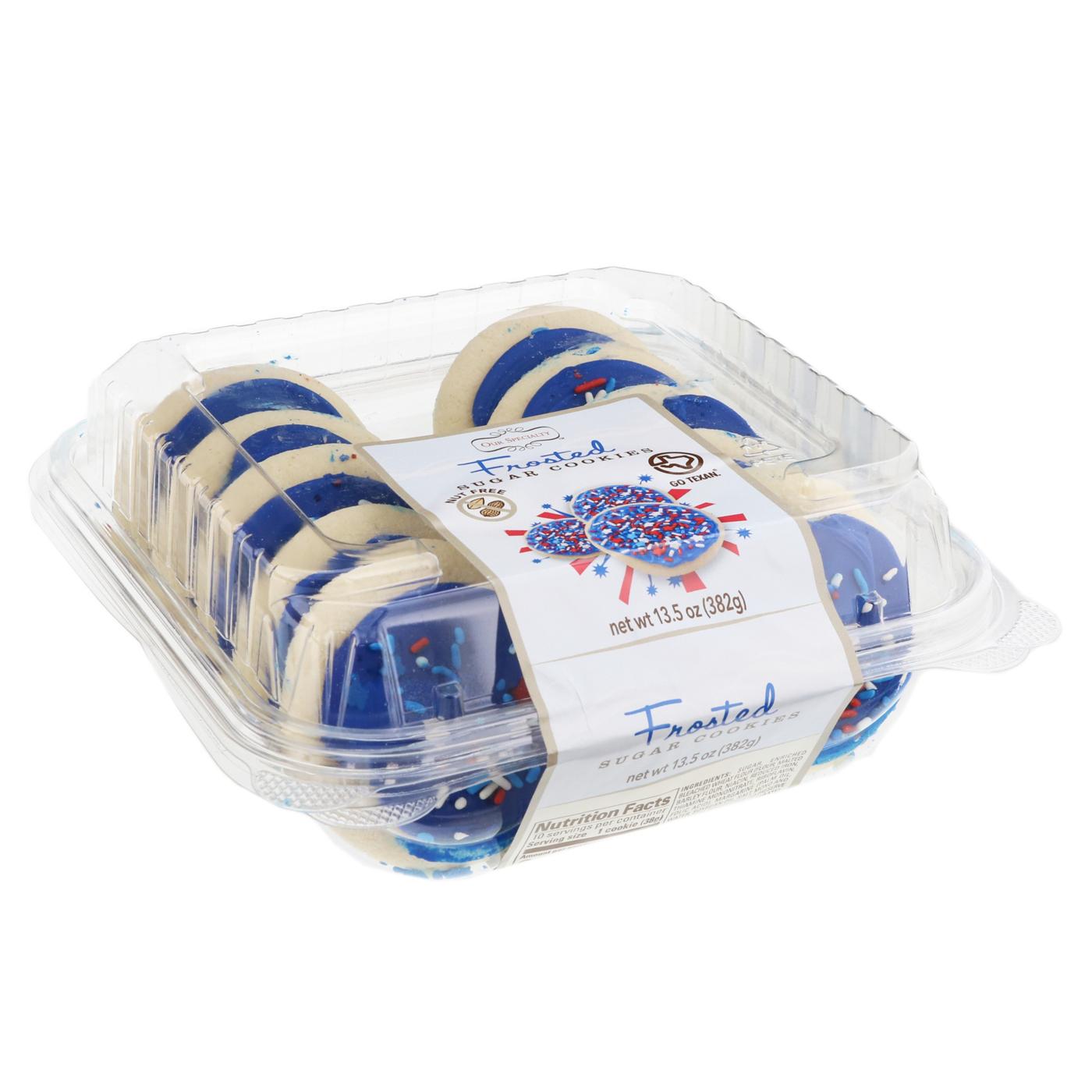 Rich's Patriotic Blue Frosted Cookies; image 2 of 2