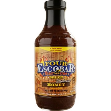 Four Escobars Honey Barbecue Sauce, 18 oz