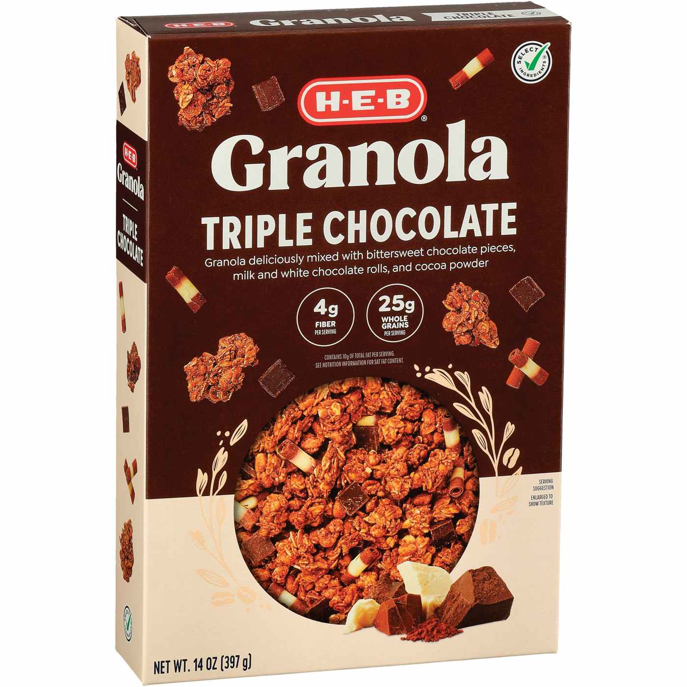 H-E-B Triple Chocolate Granola; image 2 of 2