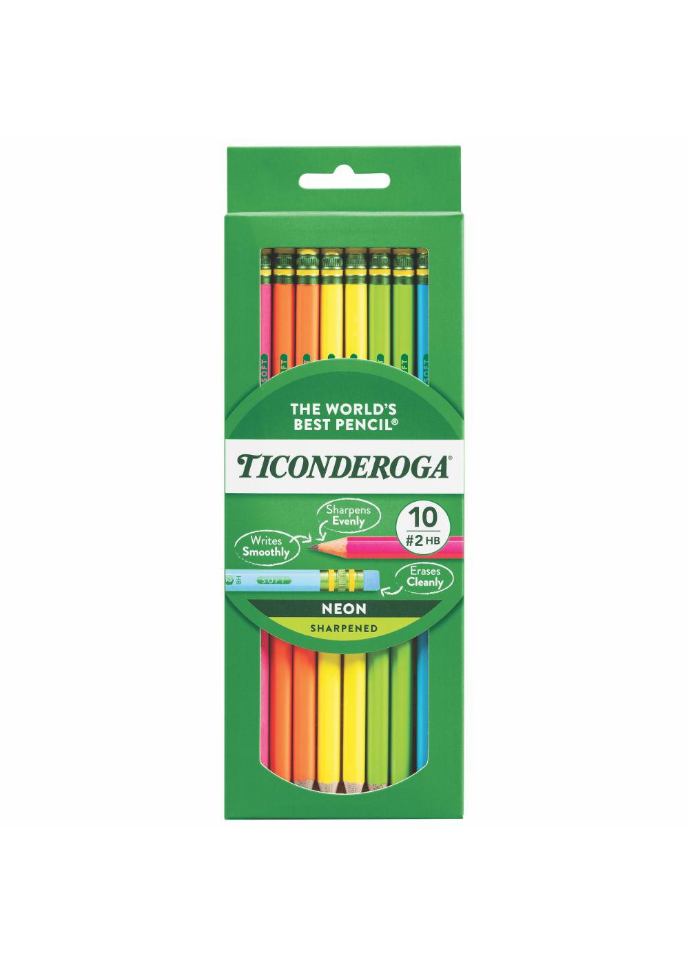 Dixon Ticonderogo #2 Presharpened Pencils, 10-count, Pencils, Erasers &  Sharpeners