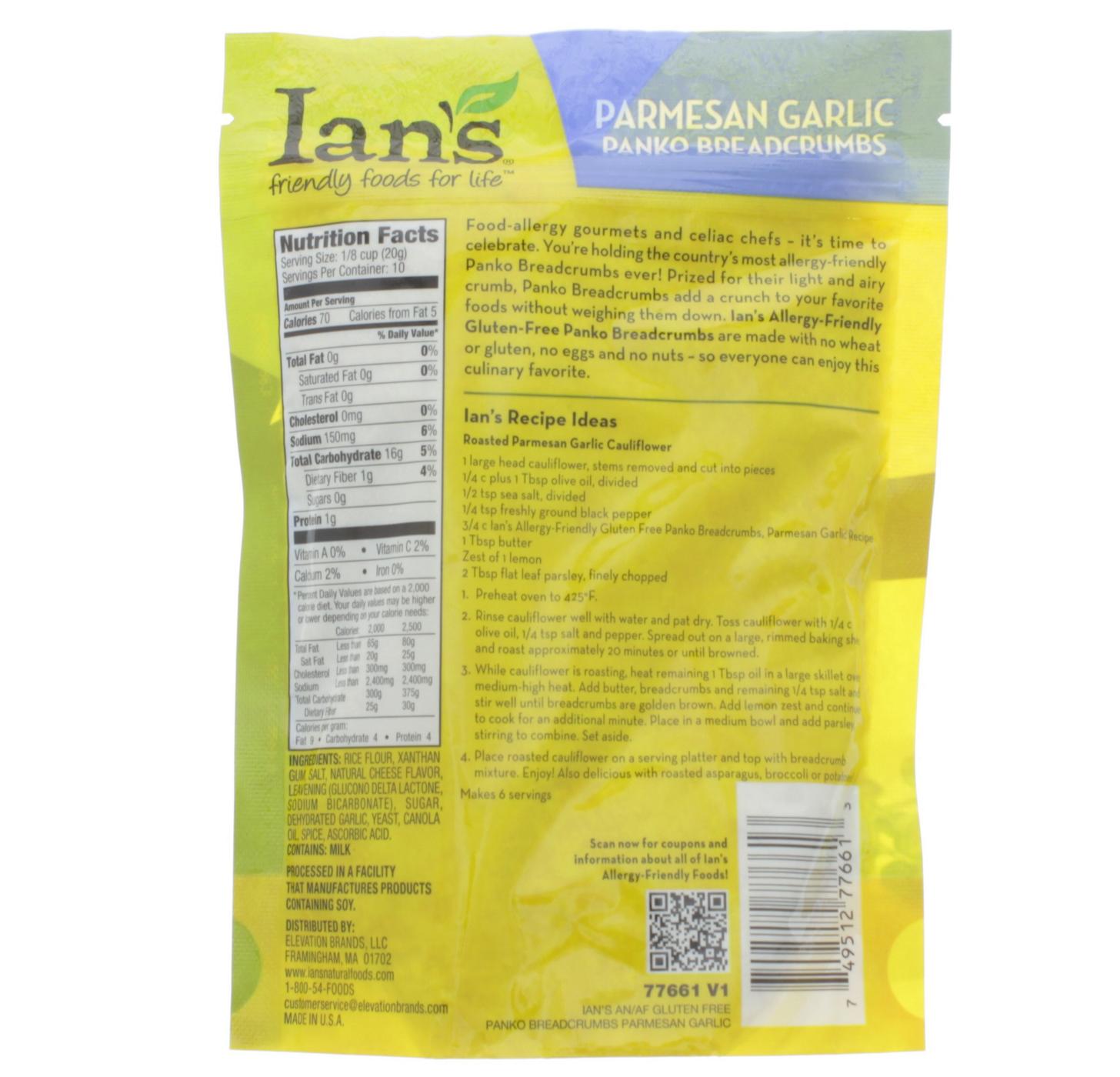 Ian's Parmesan Garlic Panko Breadcrumbs Shop Breading & crumbs at HEB