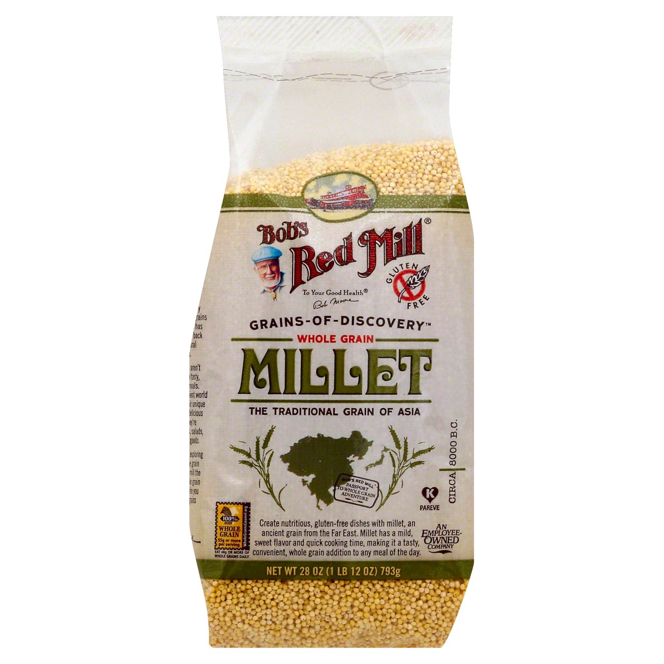 Bob's Red Mill Whole Grain Hulled Millet Gluten Free Shop Baking