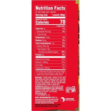 Dannon Danimals Lowfat Yogurt 4 pk Pouches - Strawberry