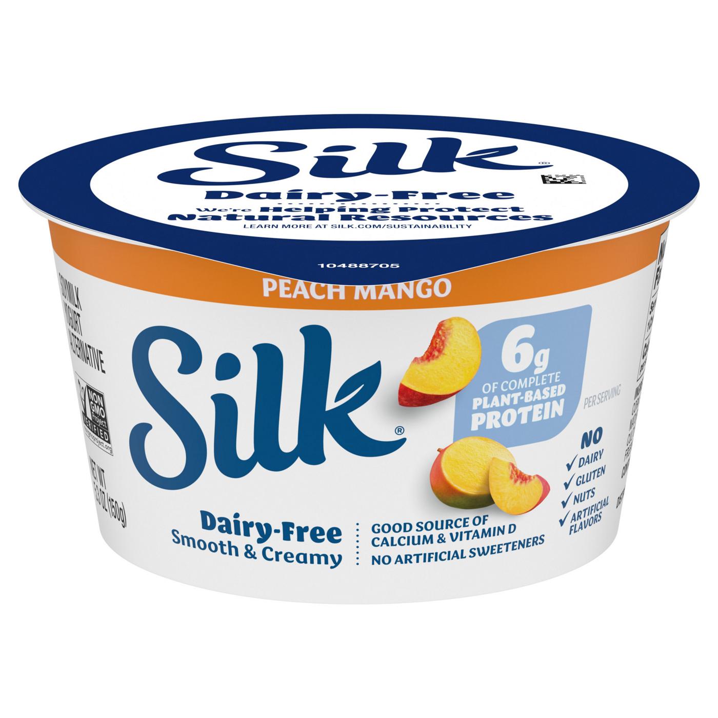 Silk Peach Mango Soymilk Yogurt Alternative; image 6 of 9
