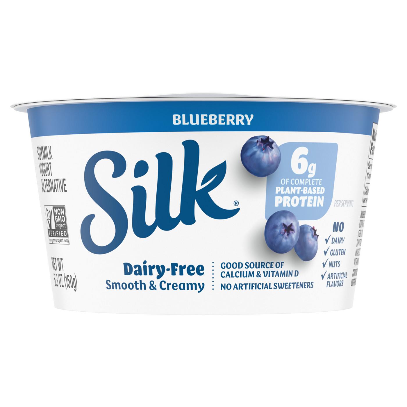 Silk Soymilk Yogurt Alternative - Blueberry; image 1 of 7