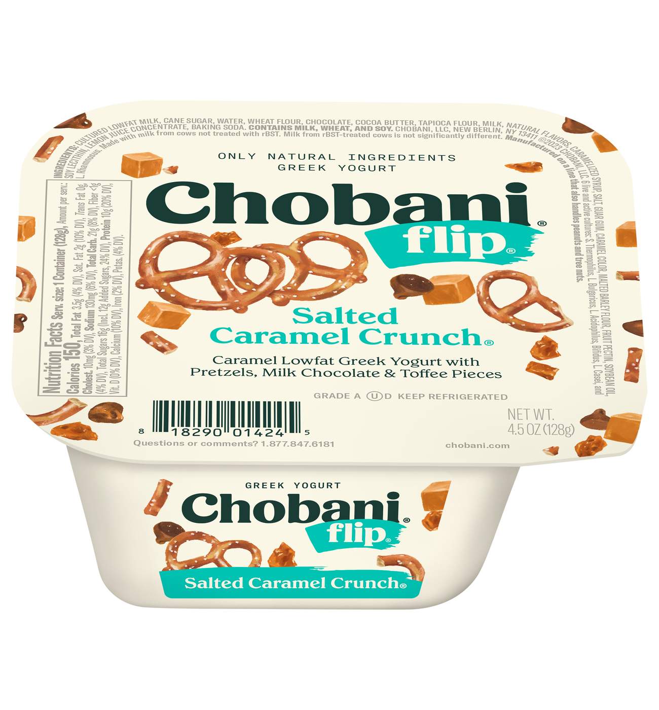 Chobani Flip Low-Fat Salted Caramel Crunch Greek Yogurt; image 1 of 2