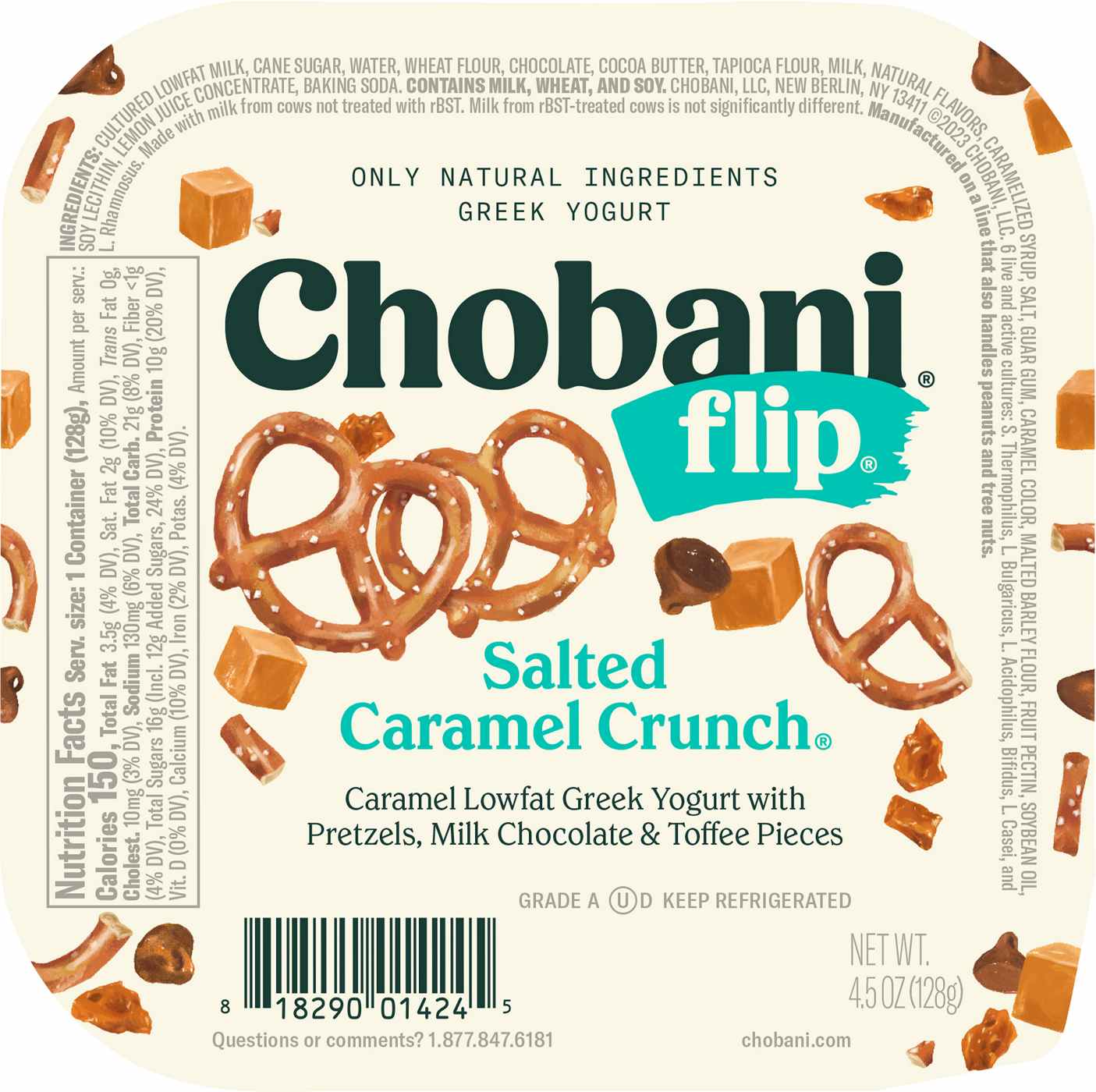 Chobani Flip Low-Fat Salted Caramel Crunch Greek Yogurt; image 2 of 2