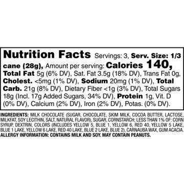 M&M'S Milk Chocolate Easter Candy Plastic Cane