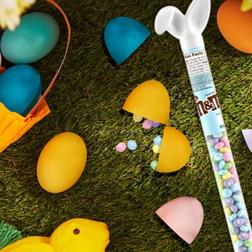 M&M'S Milk Chocolate Easter Candy Plastic Cane