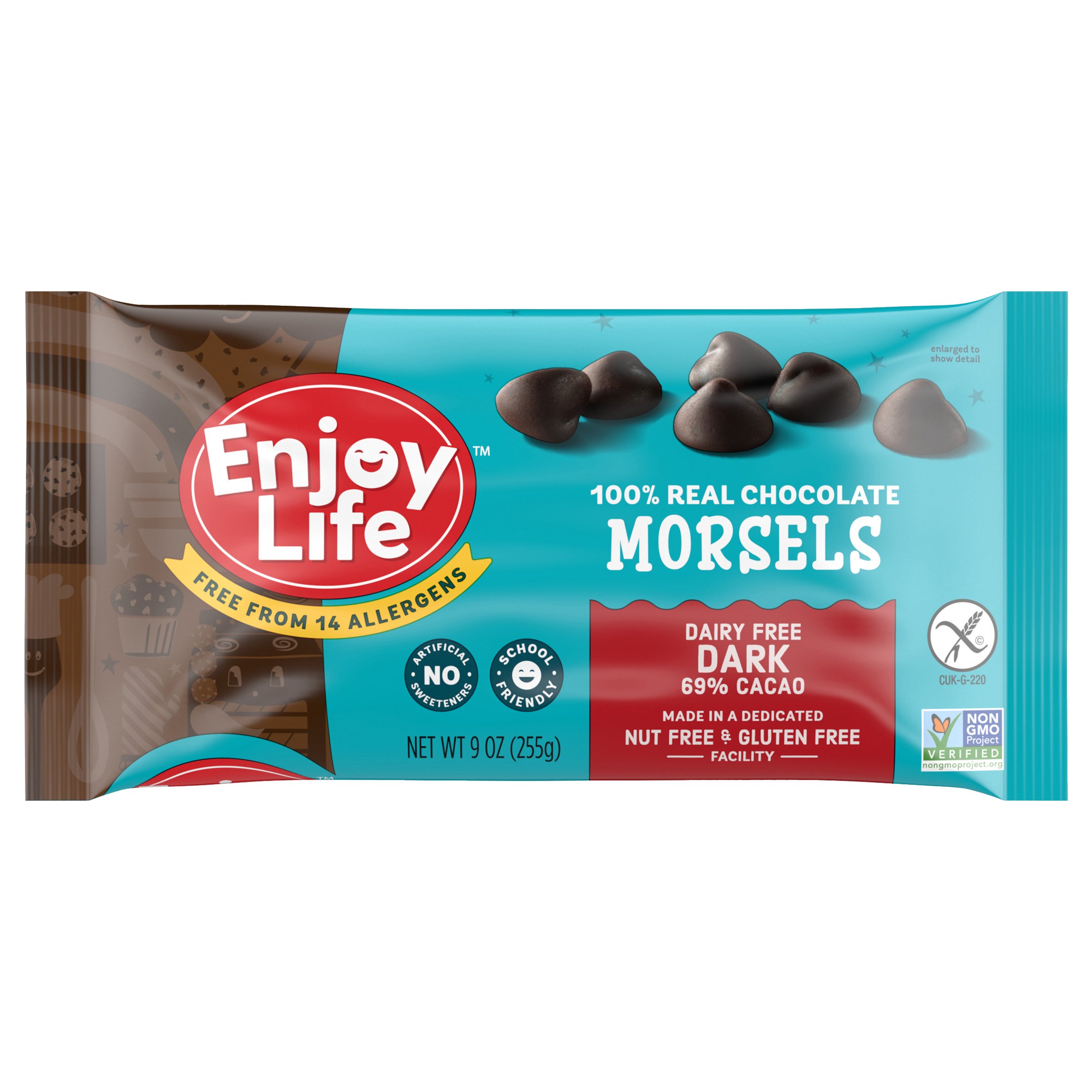 Enjoy Life Gluten Free Allergy Friendly Dark Vegan Chocolate