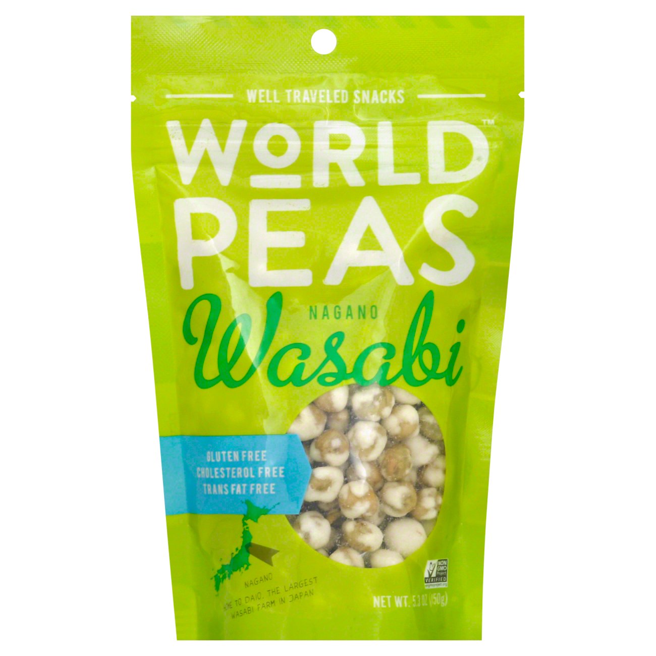 World Peas Nagano Wasabi Shop Chips at HEB