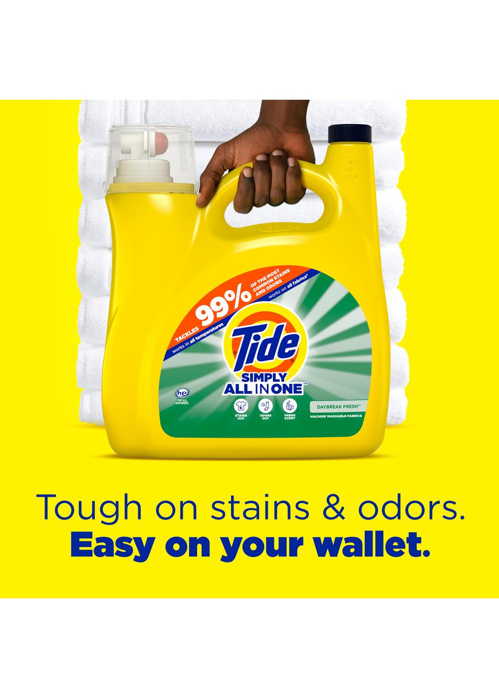 Tide Simply Clean & Fresh HE Liquid Laundry Detergent, 89 Loads - Daybreak Fresh; image 2 of 15