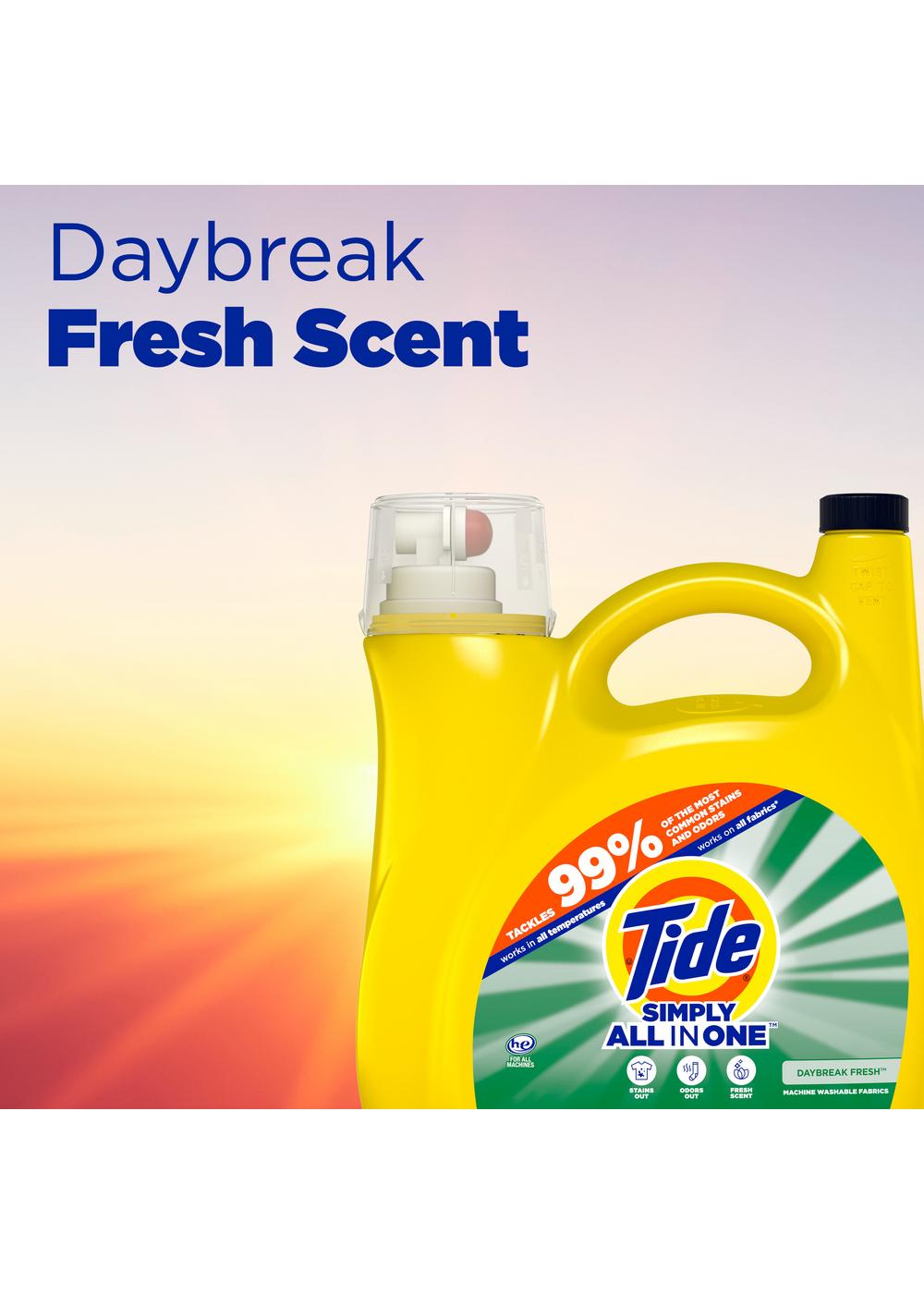 Tide Simply Clean & Fresh HE Liquid Laundry Detergent, 89 Loads - Daybreak Fresh; image 13 of 15