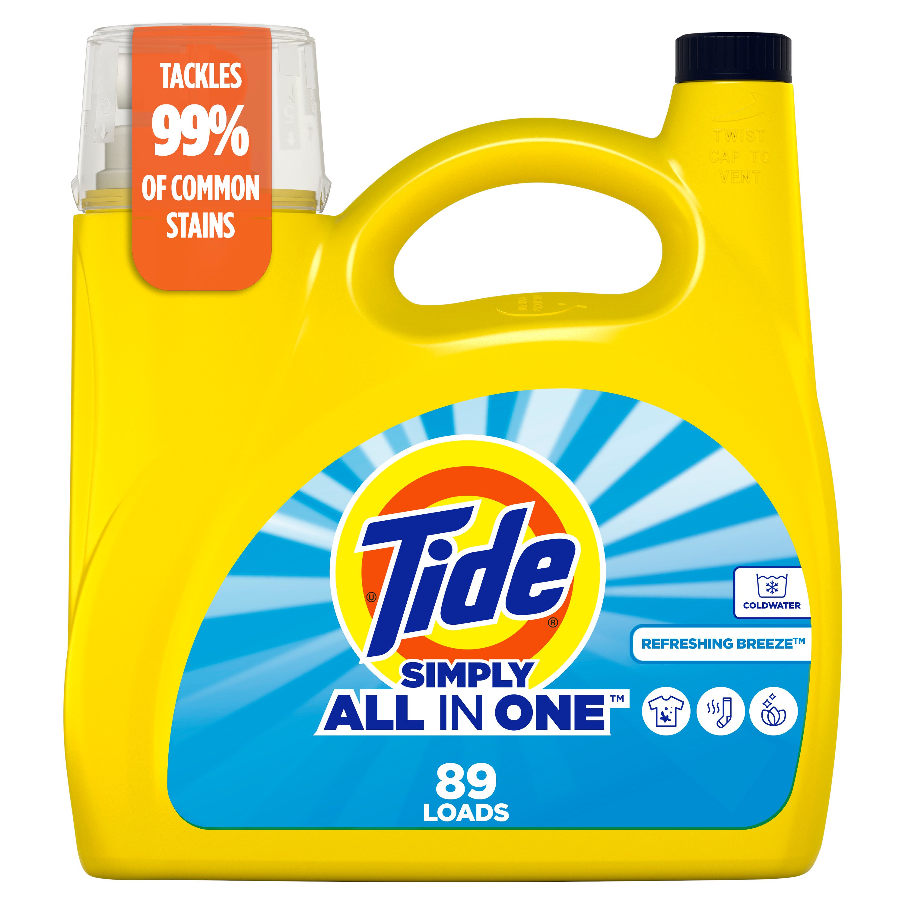 TIDE(イデタツヒロ) OWNERS Tide Simply Clean & Fresh HE Liquid Laundry Detergent, 89 Loads