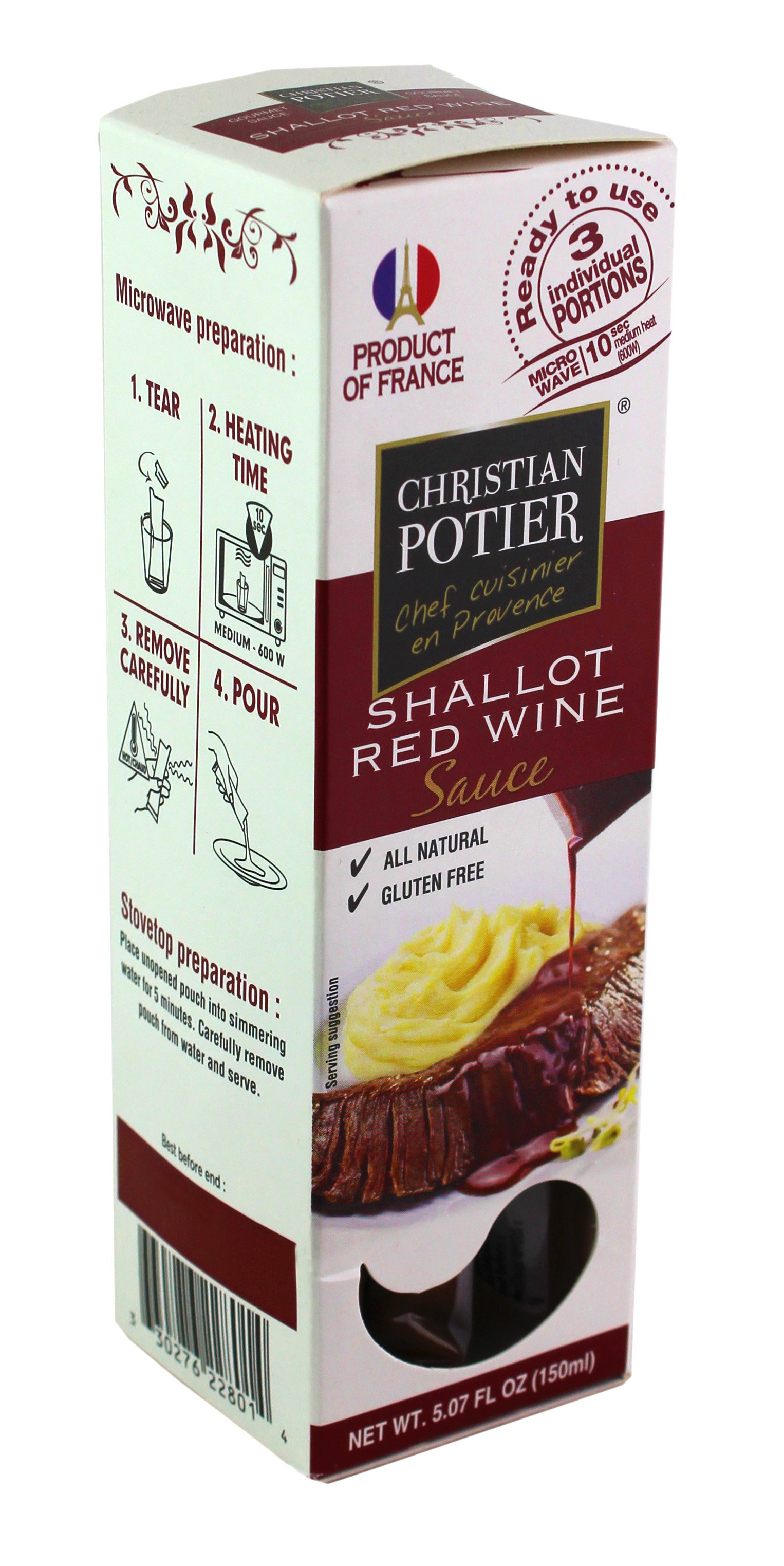 Maison Potier Red Wine and Shallot Sauce, The Authentic Sauce N